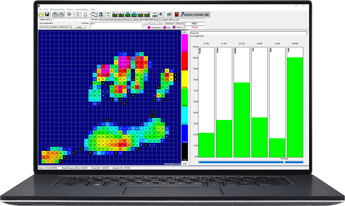 manugraphy software laptop display