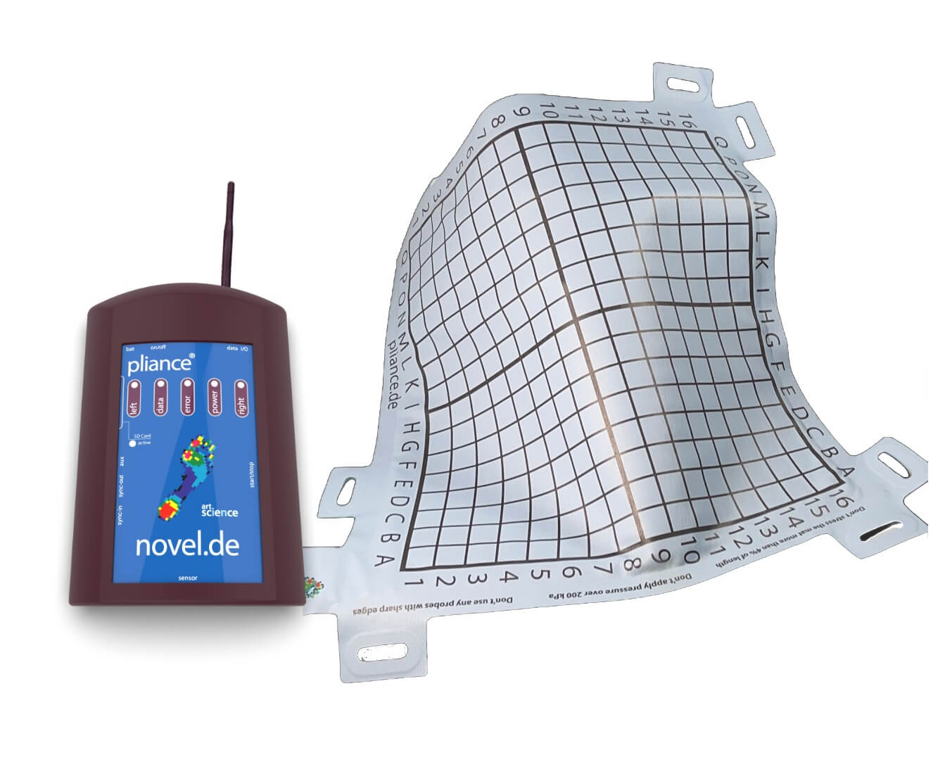 pressure distribution measurement sensors - body pressure mapping