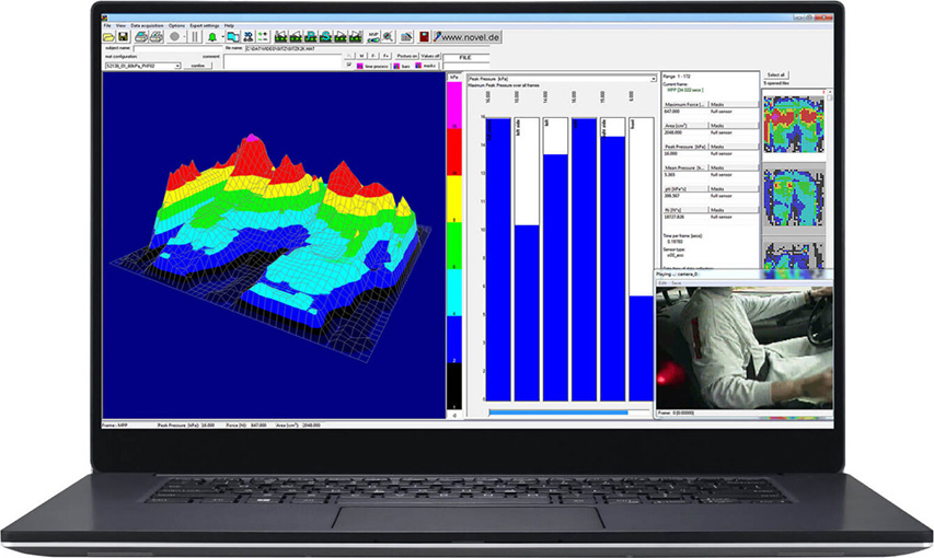 pressure mapping software - pliance - novel gmbh